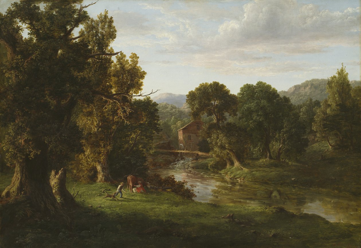 Stary Młyn, 1849 autorstwa George Snr. Inness