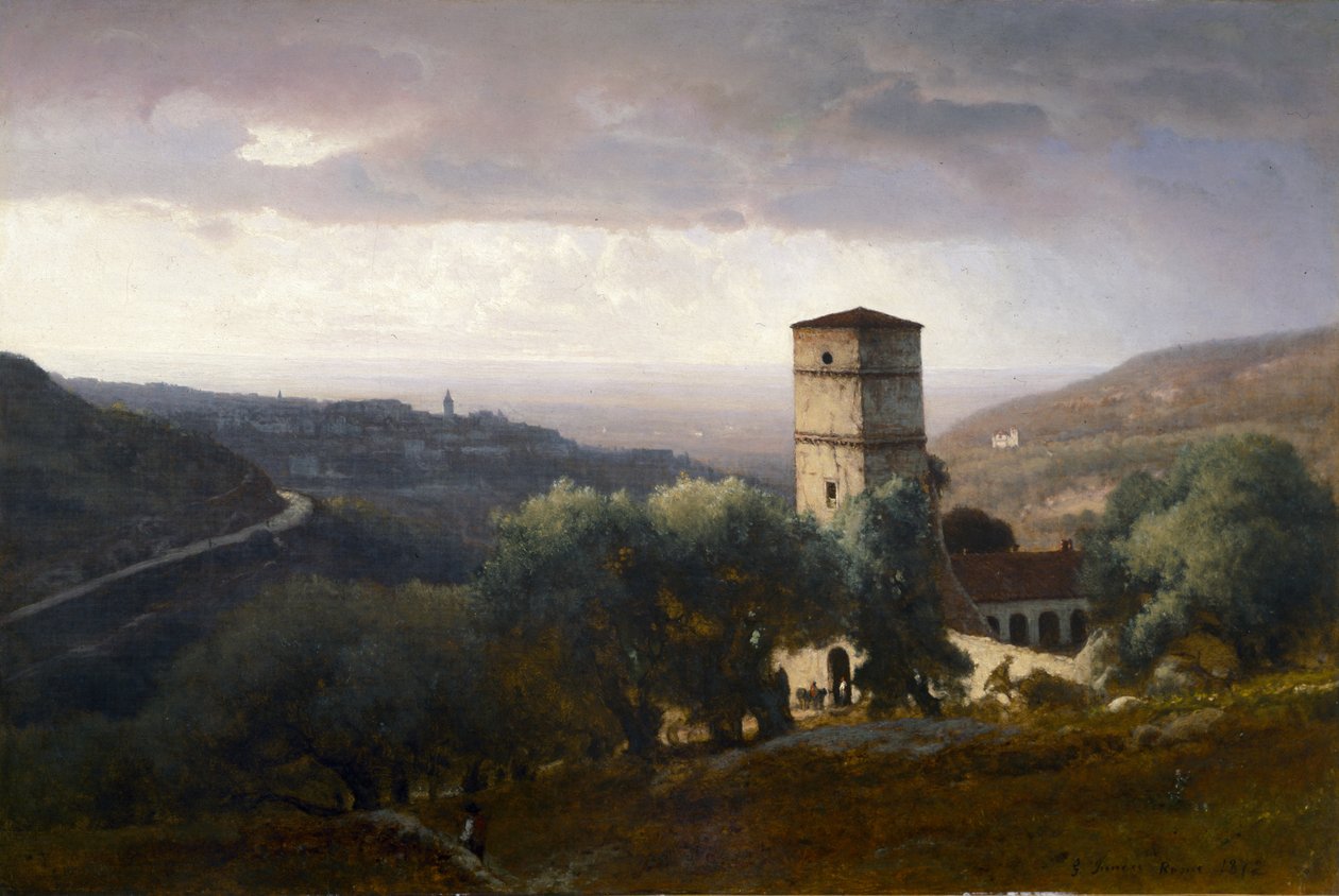 Widok na Rzym z Tivoli autorstwa George Snr. Inness