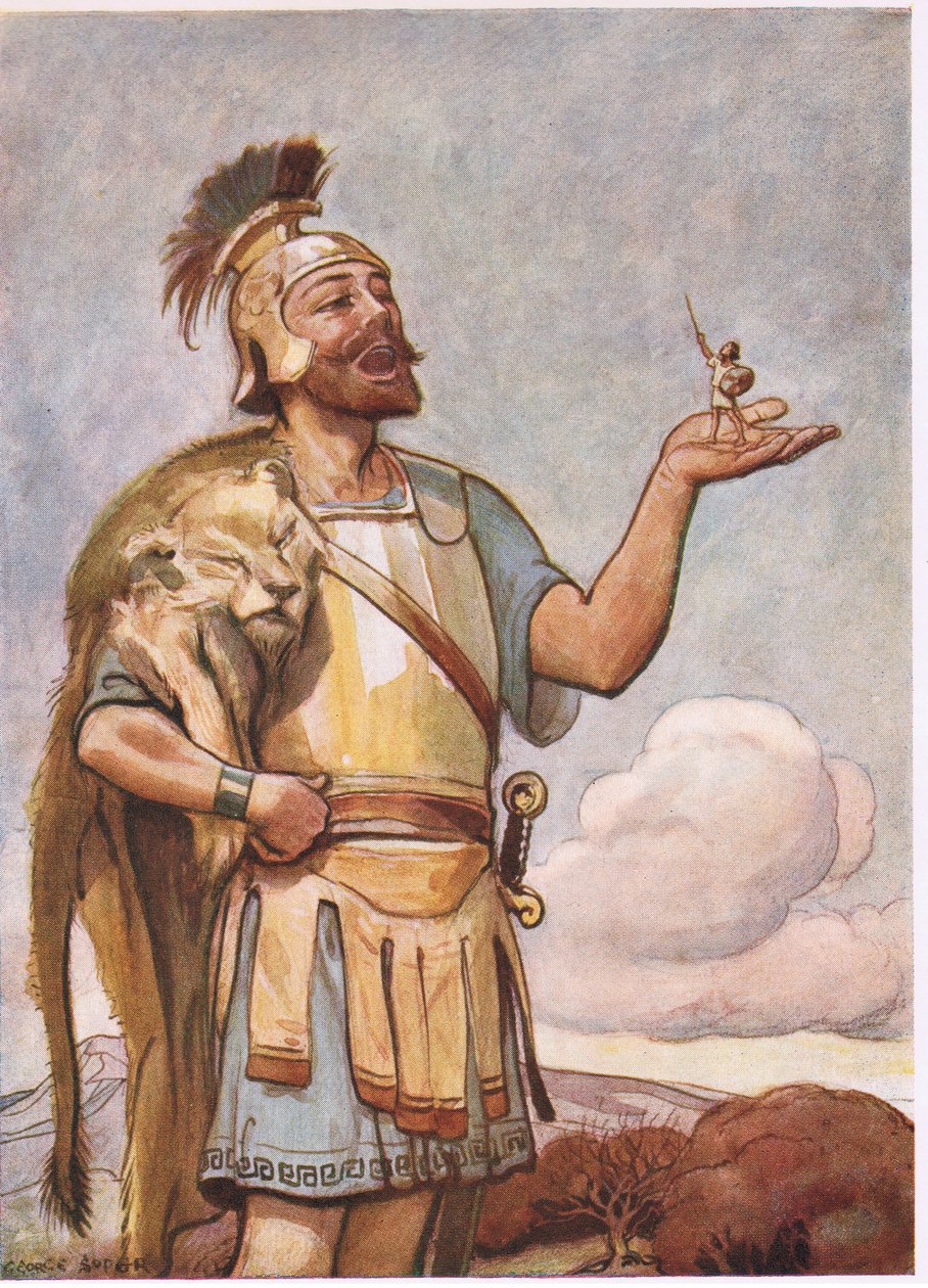 Herkules i Pigmej autorstwa George Soper