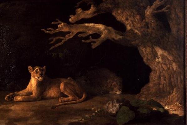 Lew i lwica autorstwa George Stubbs