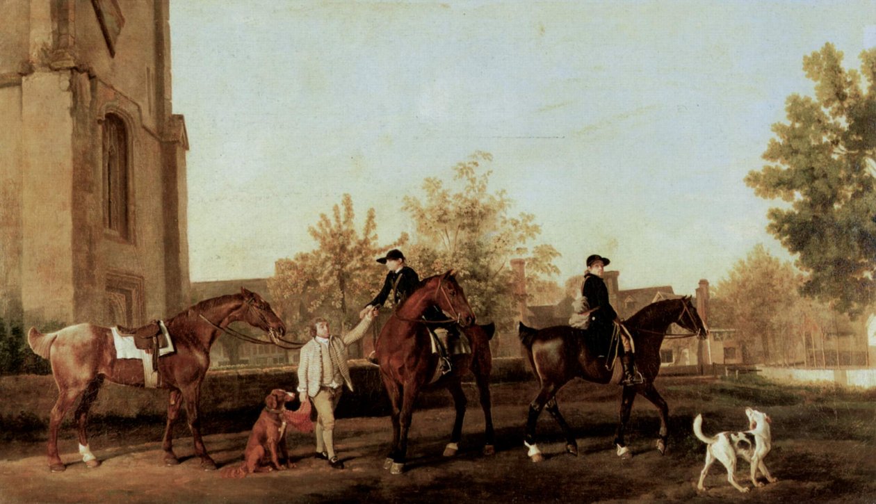 Łowcy opuszczają Southill autorstwa George Stubbs
