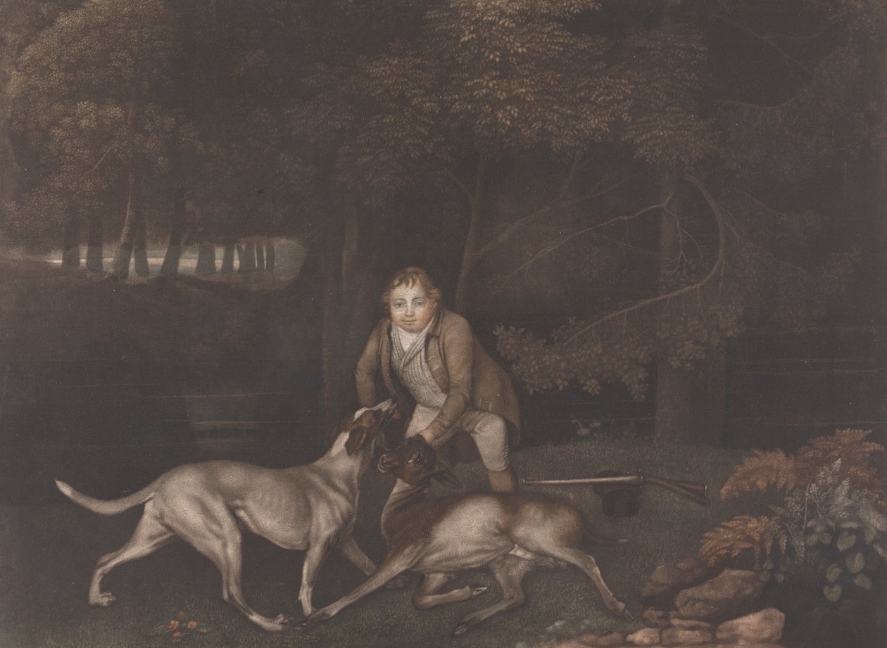 [Freeman, Keeper to the Earl of Clarendon, z psem i ranną łanią]: ponownie wydany po śmierci Stubbsa pod tytułem: Death of the Doe autorstwa George Stubbs