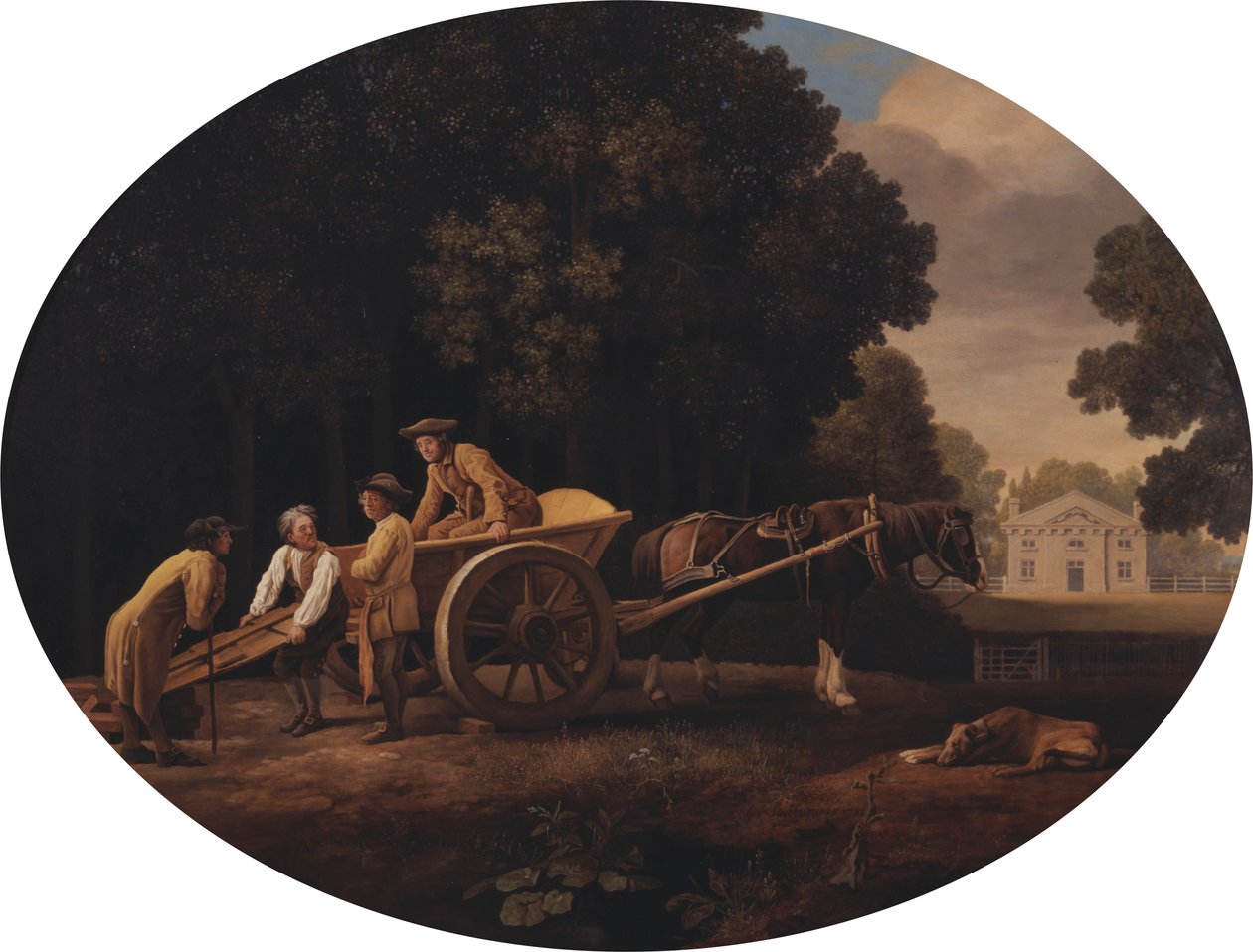 Robotnicy [1779, Royal Academy of Arts, Londyn, katalog wystawy] autorstwa George Stubbs
