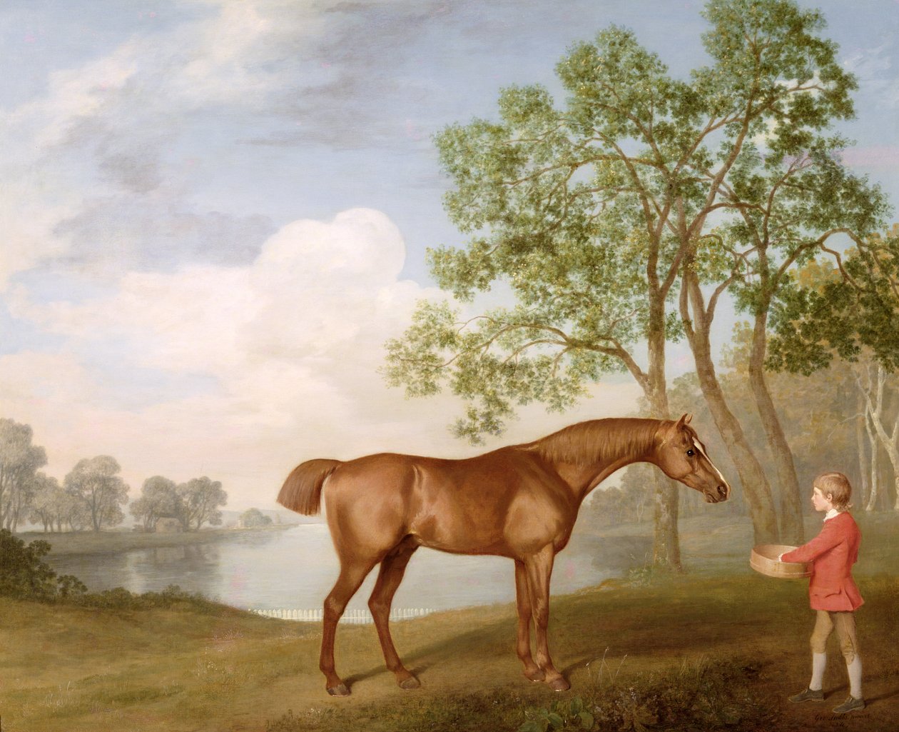 Dynia z stajennym autorstwa George Stubbs