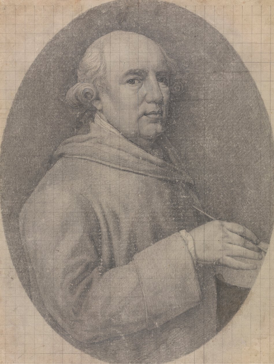 Studium do autoportretu w emalii autorstwa George Stubbs