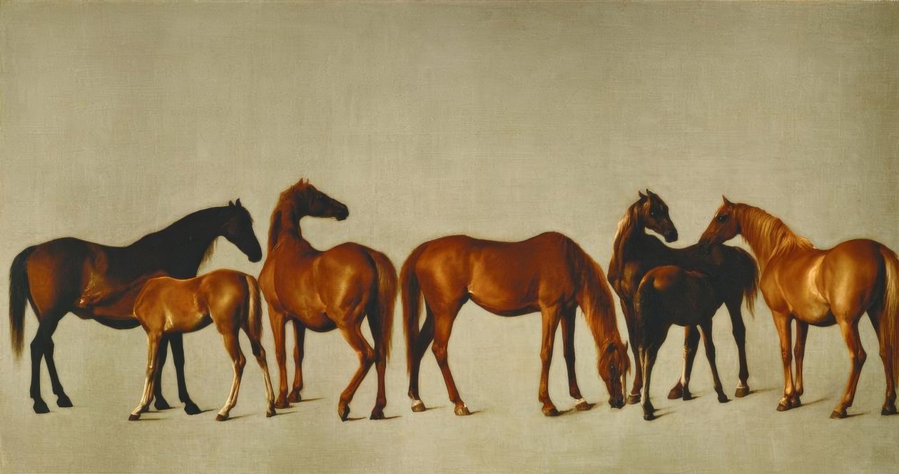 Klacze z filetami autorstwa George Stubbs