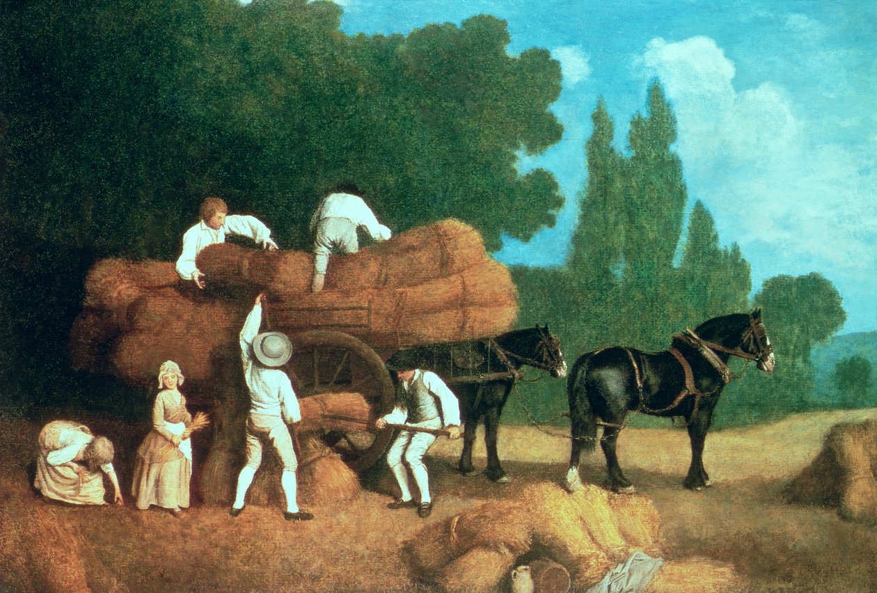 Wóz żniwny autorstwa George Stubbs