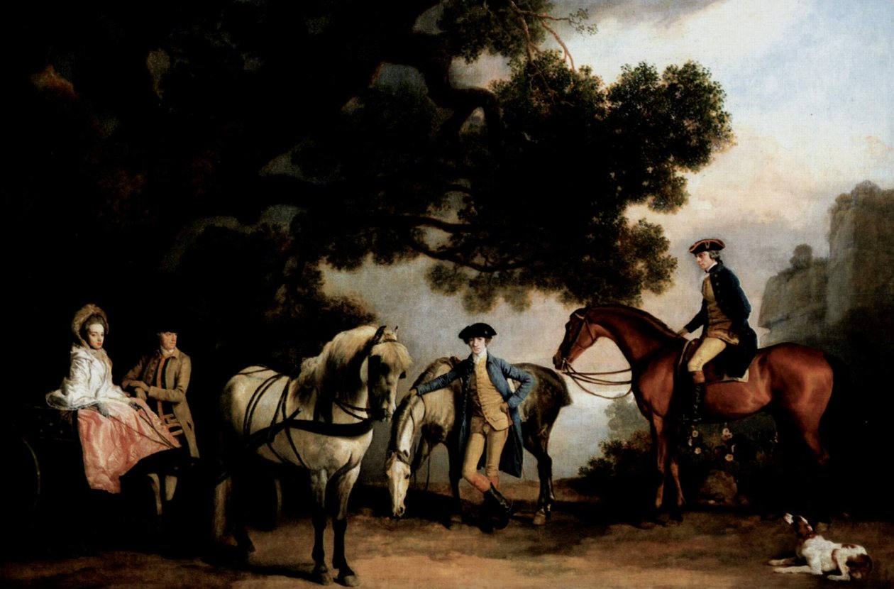 Rodziny Milbanke i Melbourne autorstwa George Stubbs