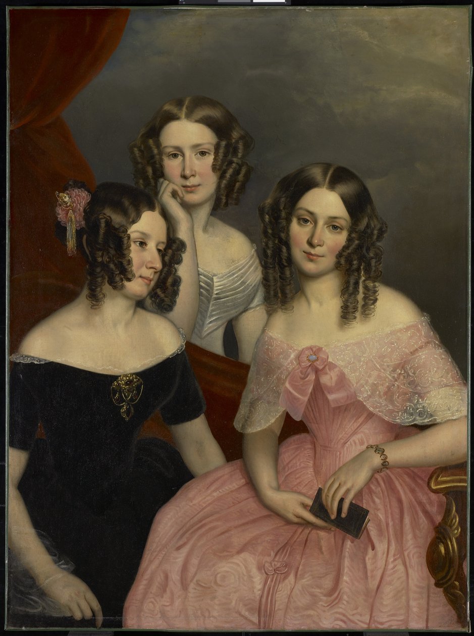 Trzy siostry Robinson, 1846 autorstwa George Theodore Berthon
