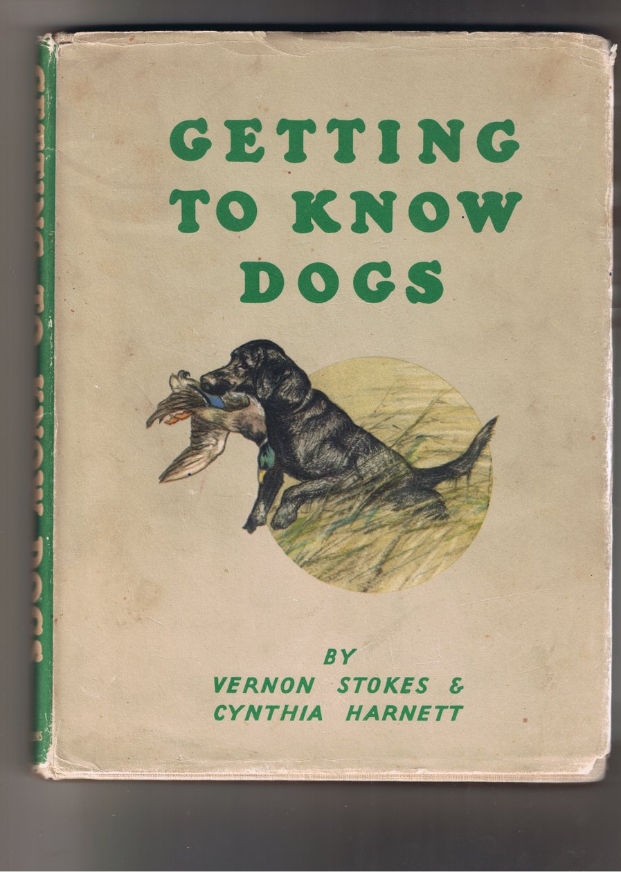 Przednia okładka Getting to Know Dogs (kolorowa litografia) autorstwa George Vernon Stokes