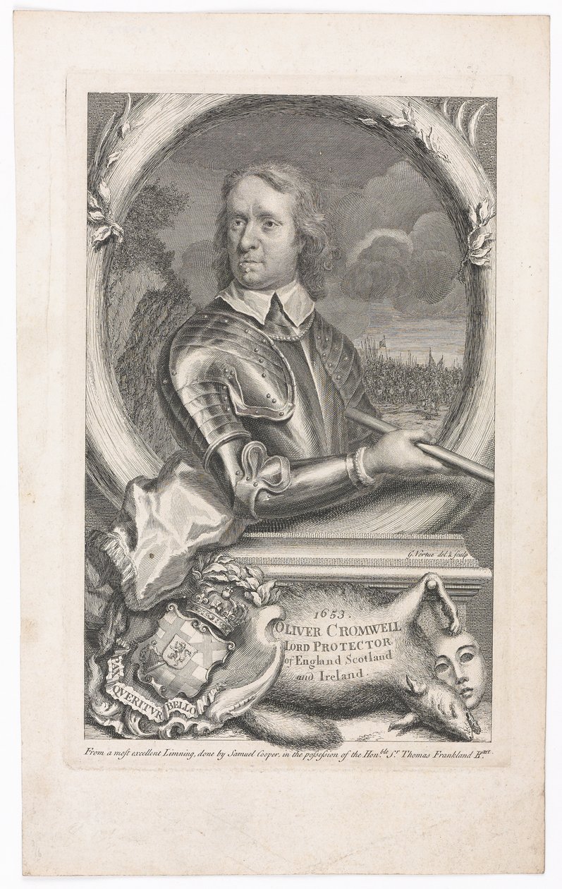 ?1653 Oliver Cromwell Lord Protektor Anglii, Szkocji i Irlandii? autorstwa George Vertue