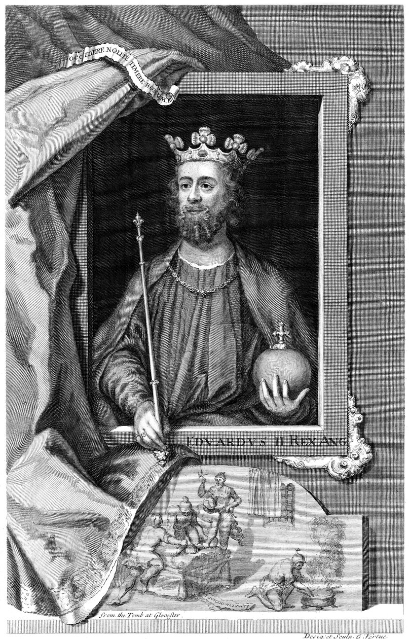 Edward II z Anglii. 18 wiek autorstwa George Vertue