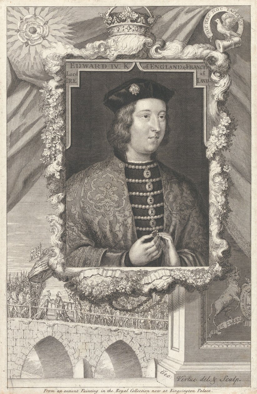 Edward IV, król Anglii i Francji, lord Irlandii autorstwa George Vertue