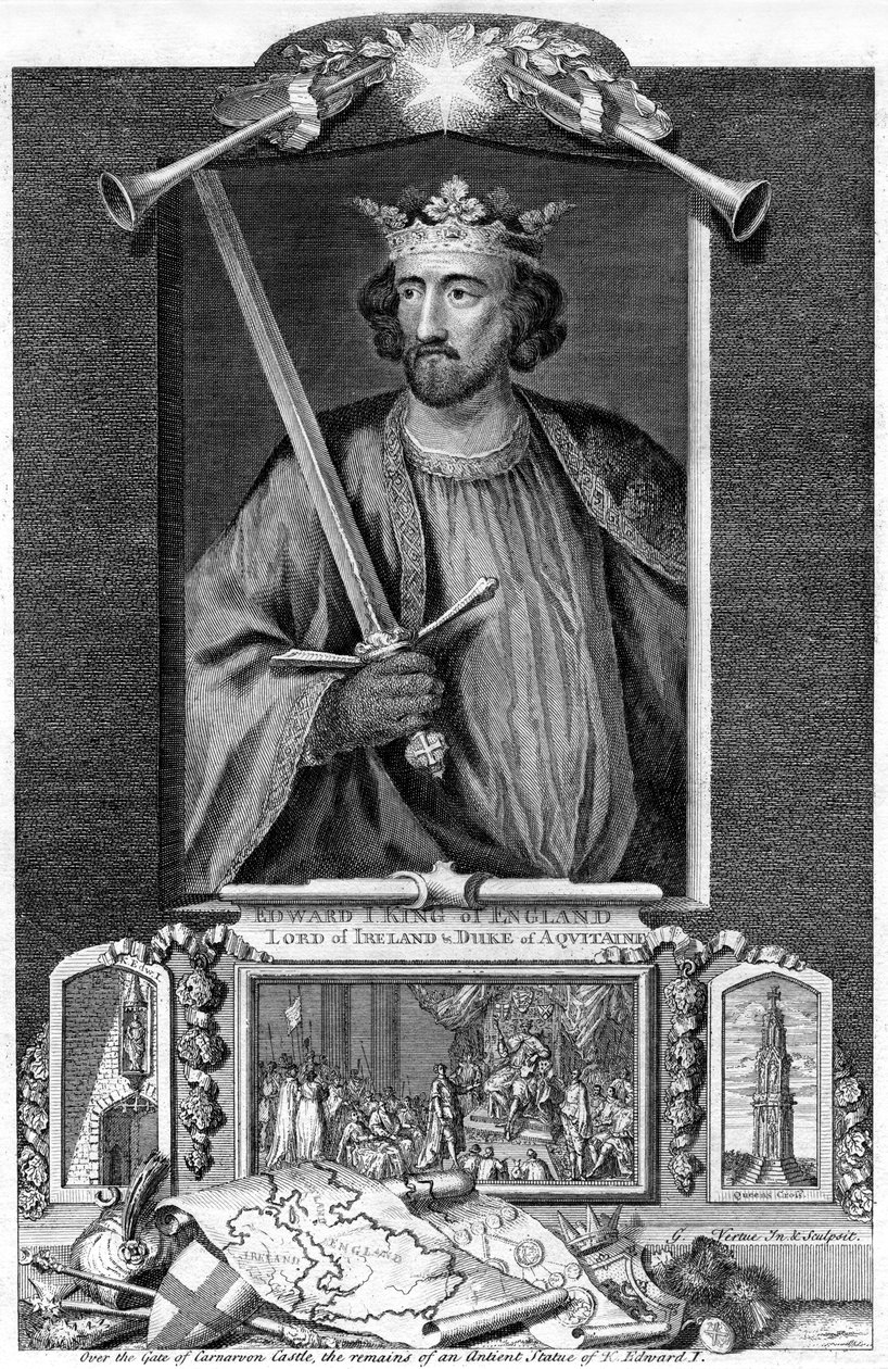 Edward I z Anglii, XVIII wiek autorstwa George Vertue