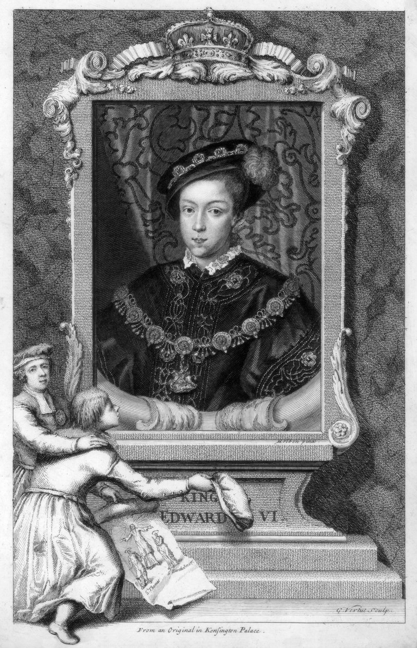 Edward VI, król Anglii, XVIII wiek. autorstwa George Vertue
