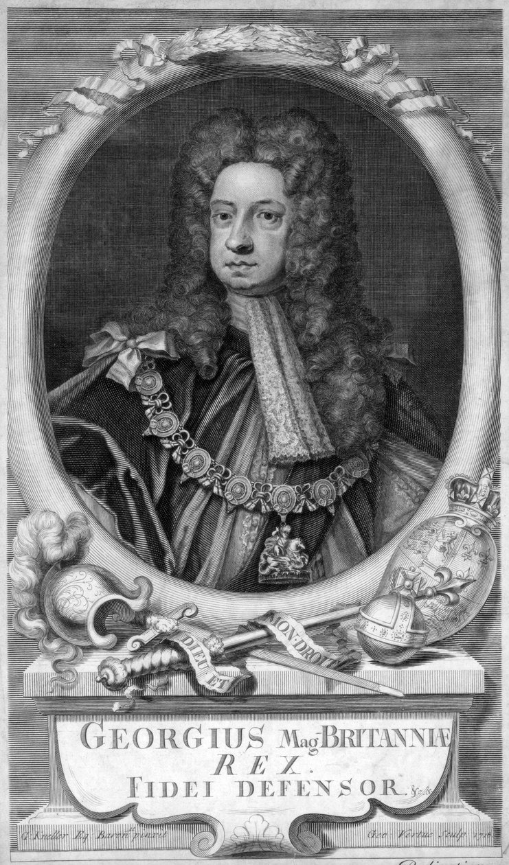 Jerzy I, król Wielkiej Brytanii, XVIII wiek. autorstwa George Vertue