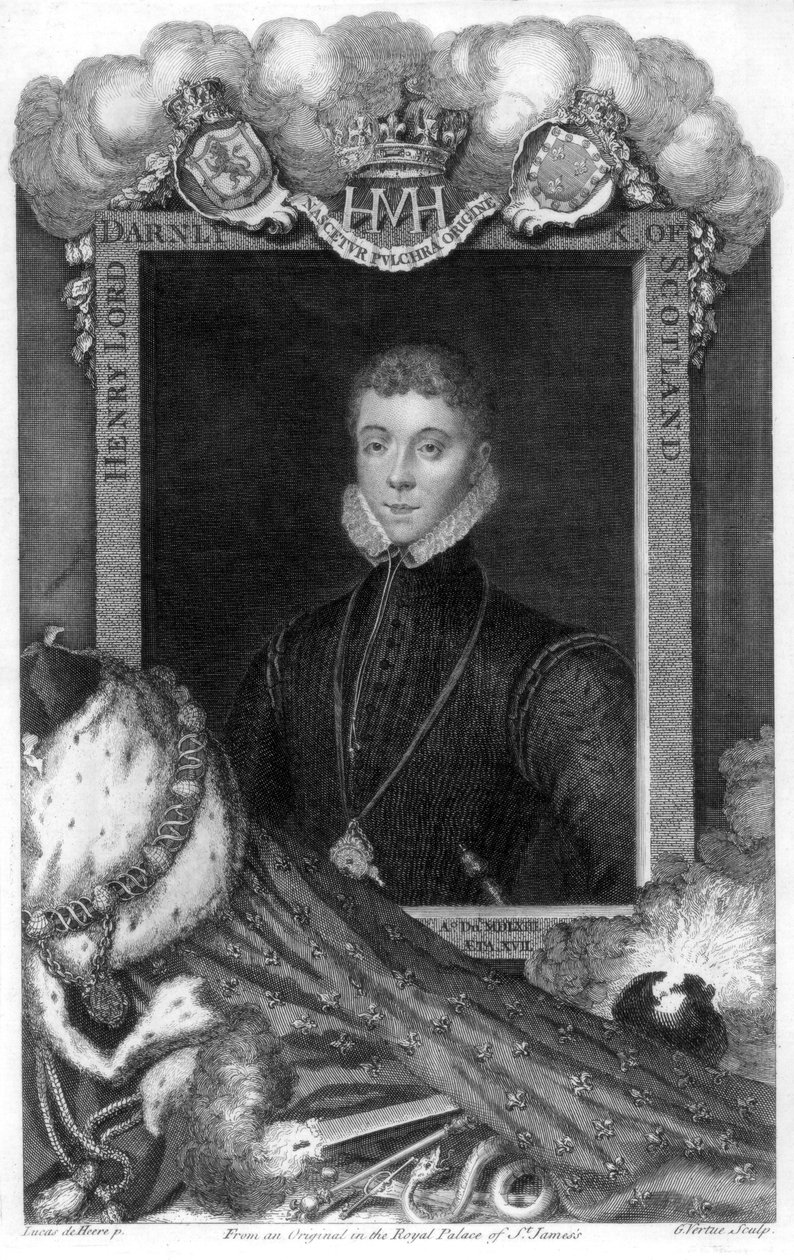 Henry Stewart, Lord Darnley, Król Małżonek Maryi, Królowa Szkotów, XVIII wiek. autorstwa George Vertue