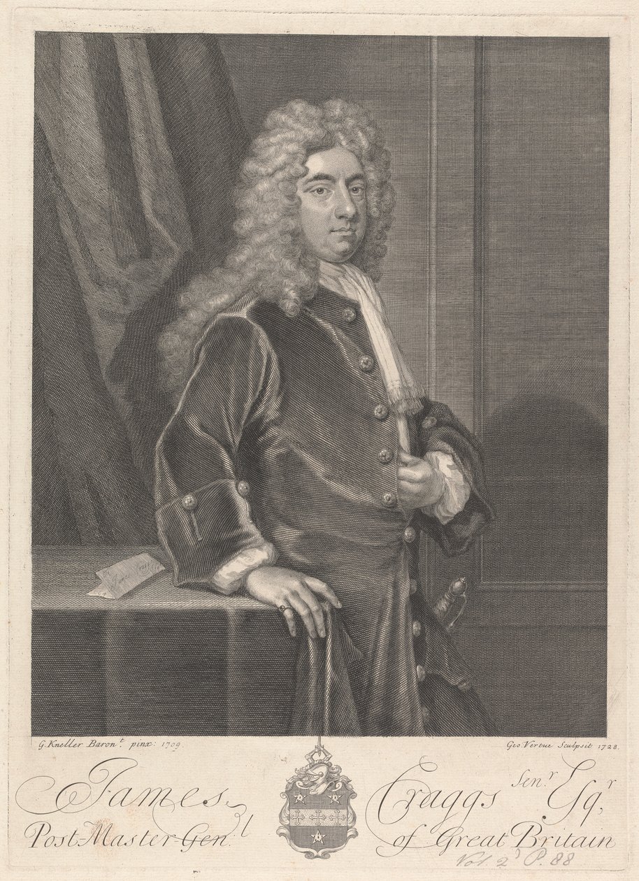 Jamesa Craggsa Starszego autorstwa George Vertue