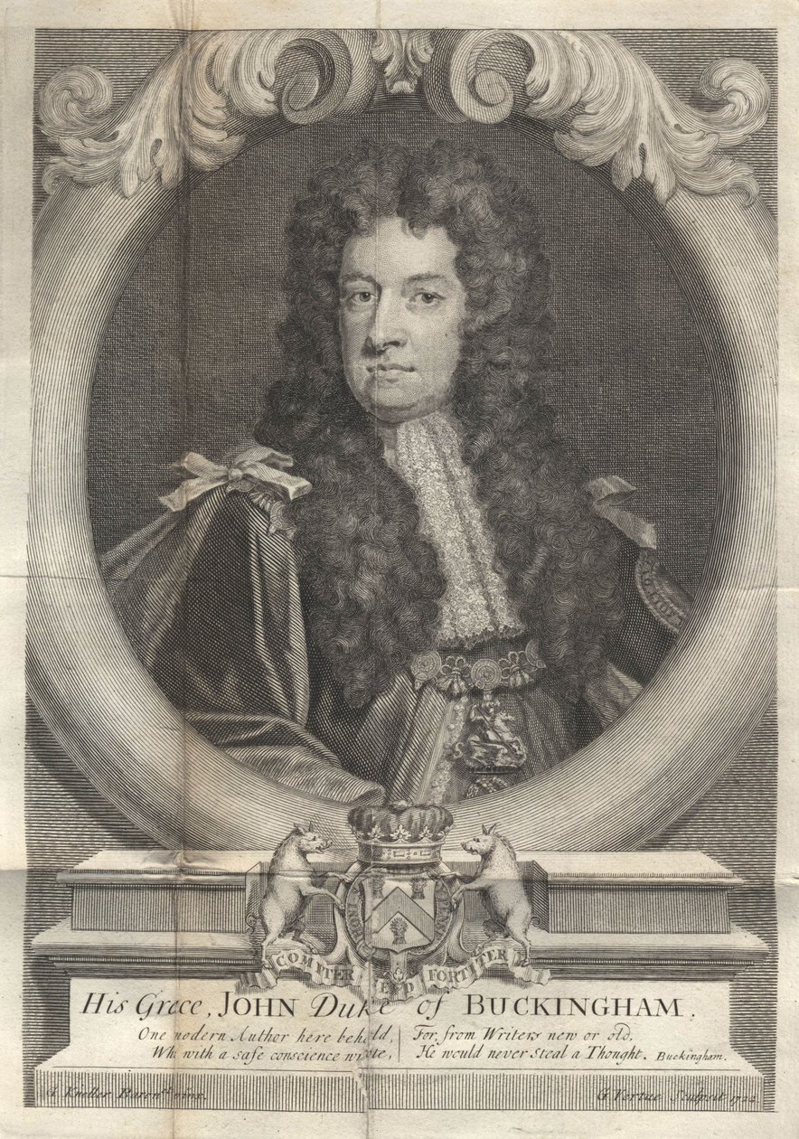 John Sheffield, 1. książę Buckingham i Normanby 1648-1721, 1722 autorstwa George Vertue
