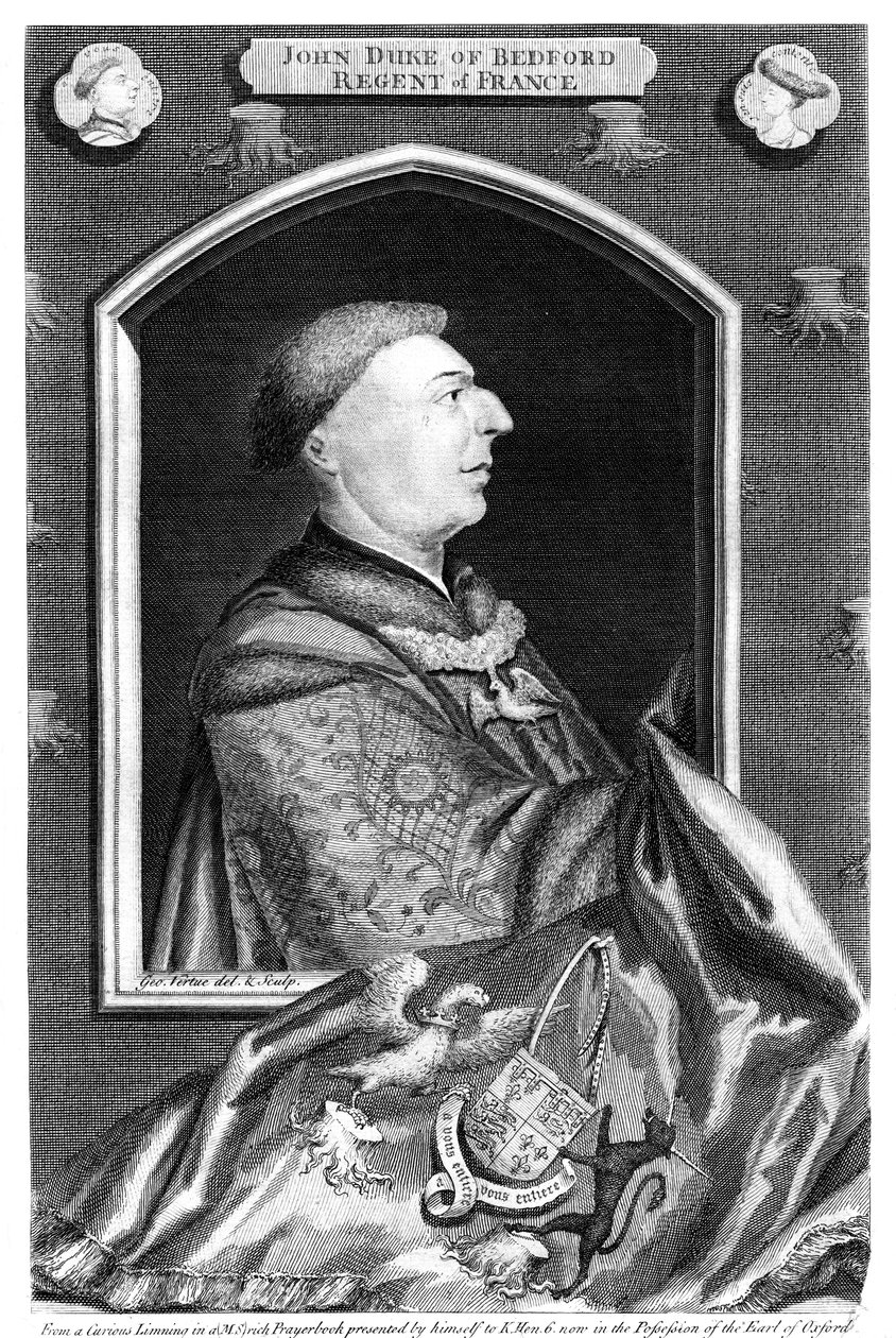 Jan z Lancaster, 1. książę Bedford, XVIII wiek. autorstwa George Vertue
