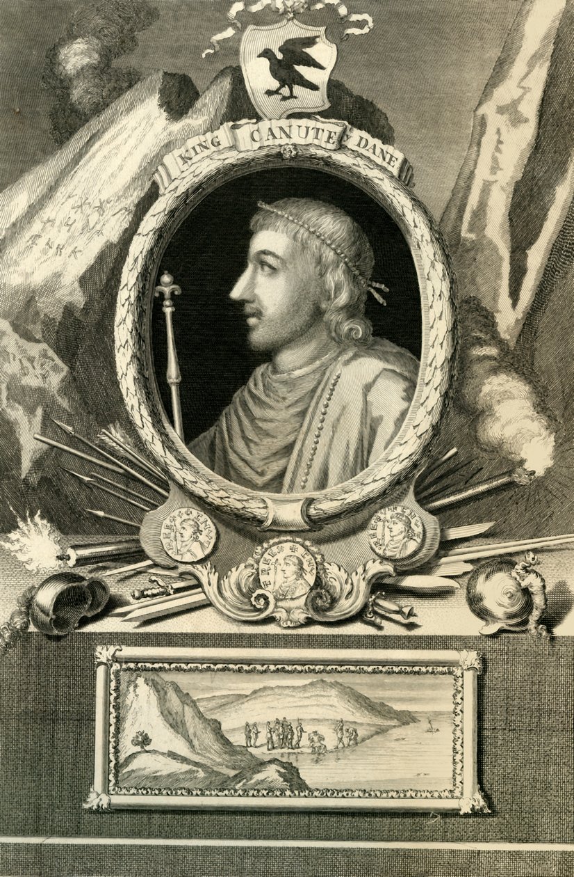 Król Kanut Duńczyk, 1732. autorstwa George Vertue