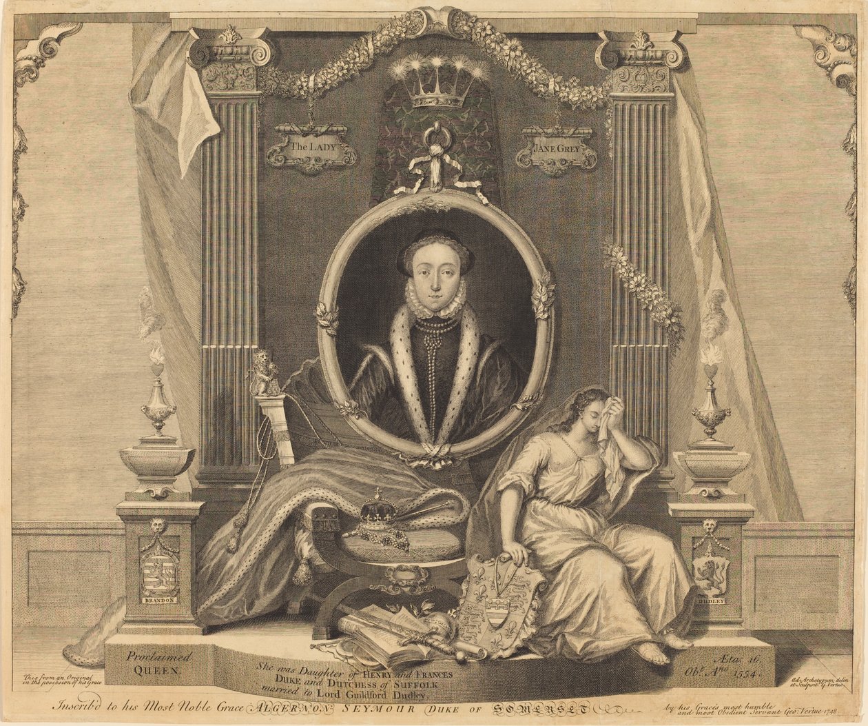 Lady Jane Grey autorstwa George Vertue