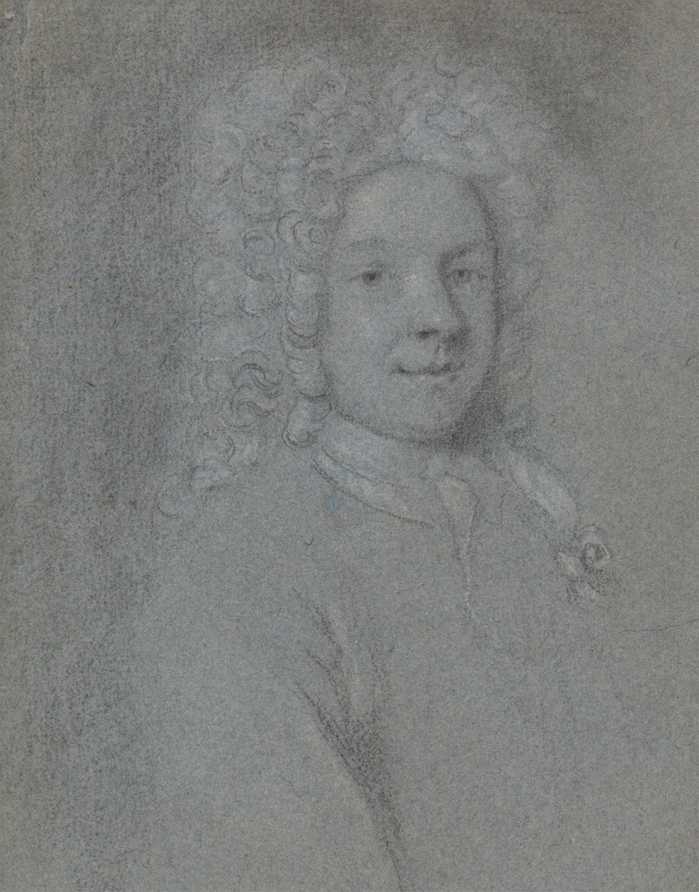 Portret Johna Dixona, zwrócony w prawo autorstwa George Vertue