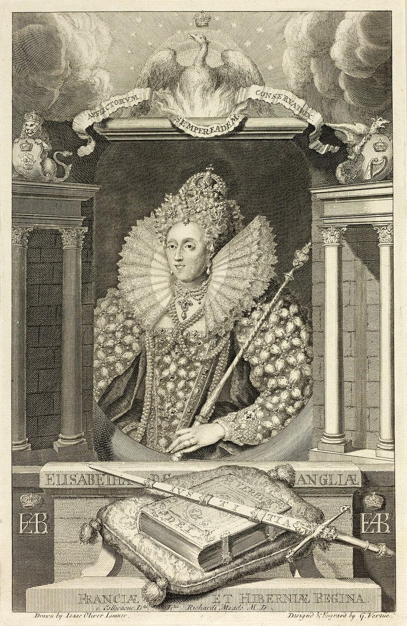 Królowa Elżbieta I autorstwa George Vertue