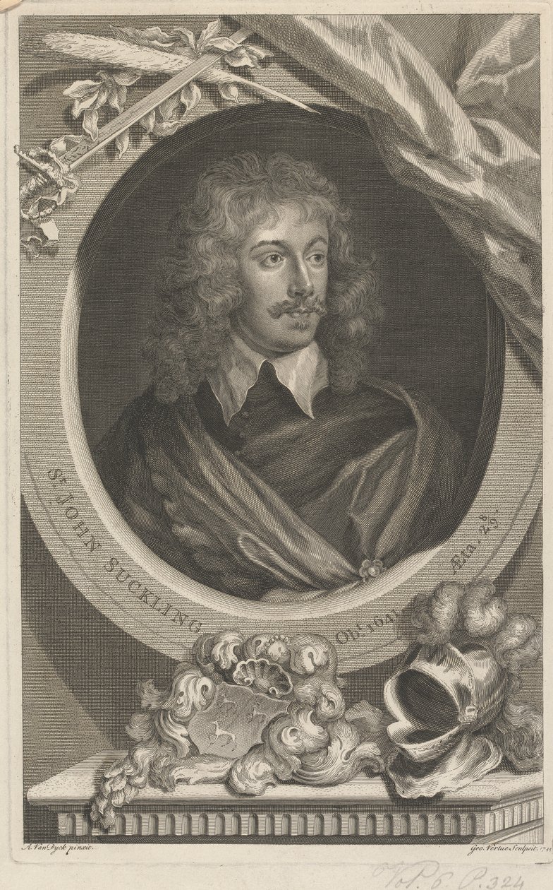 Sir Johna Sucklinga autorstwa George Vertue