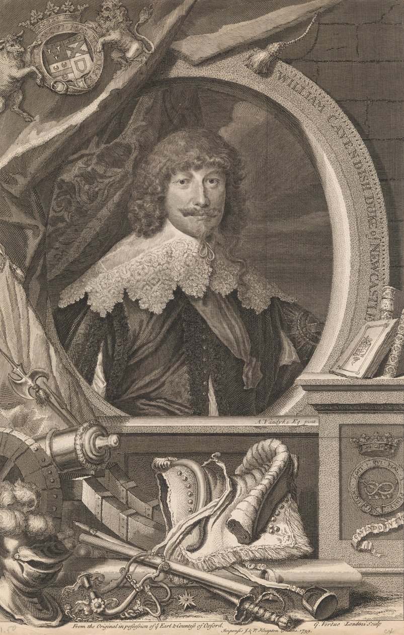 William Cavendish, książę Newcastle autorstwa George Vertue