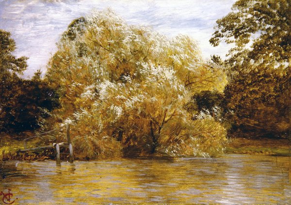 Przed burzą, Abingdon (olej na panelu) autorstwa George Vicat Cole