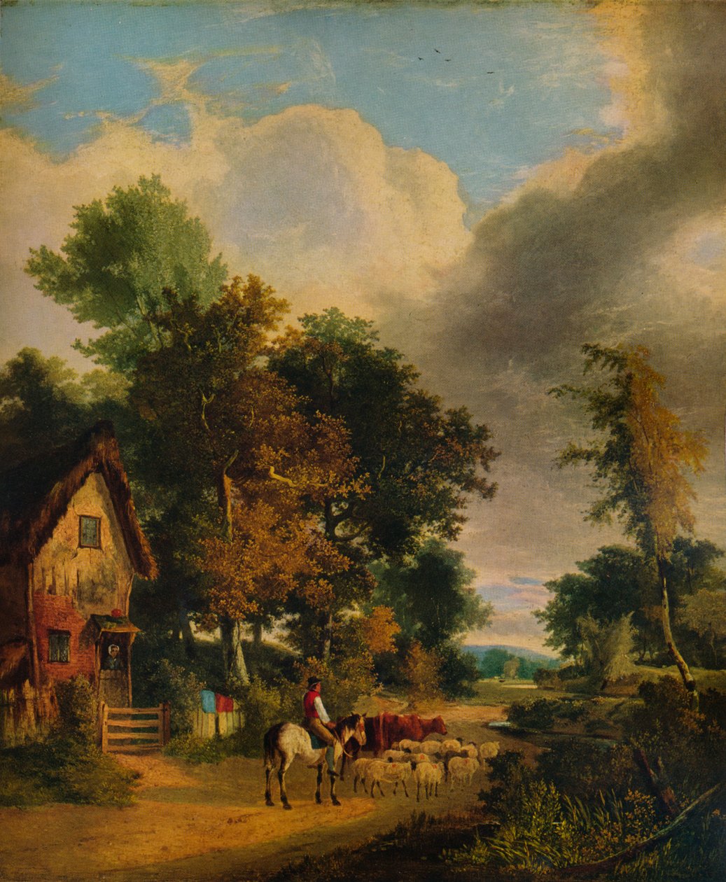 Scena w Grove, Norwich, c1827, 1938 autorstwa George Vincent