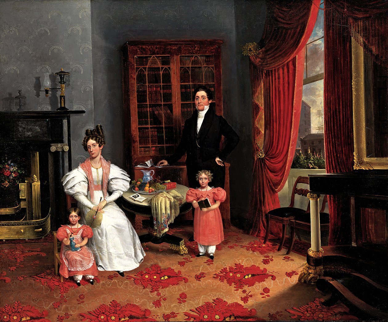 Rodzina Johna Q. Aymara, ca. 1833. autorstwa George W Twibill