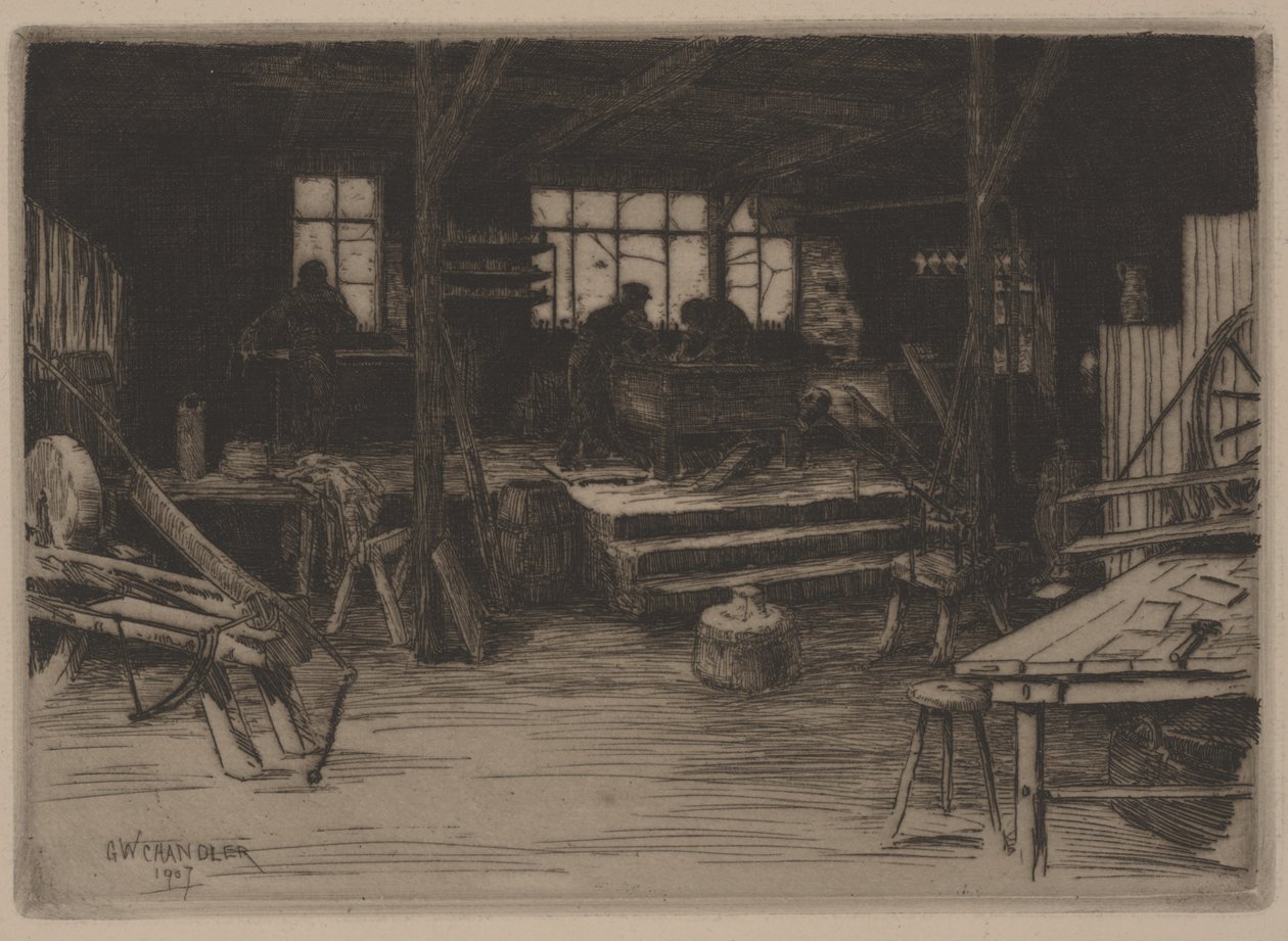 Struganie autorstwa George Walter Chandler