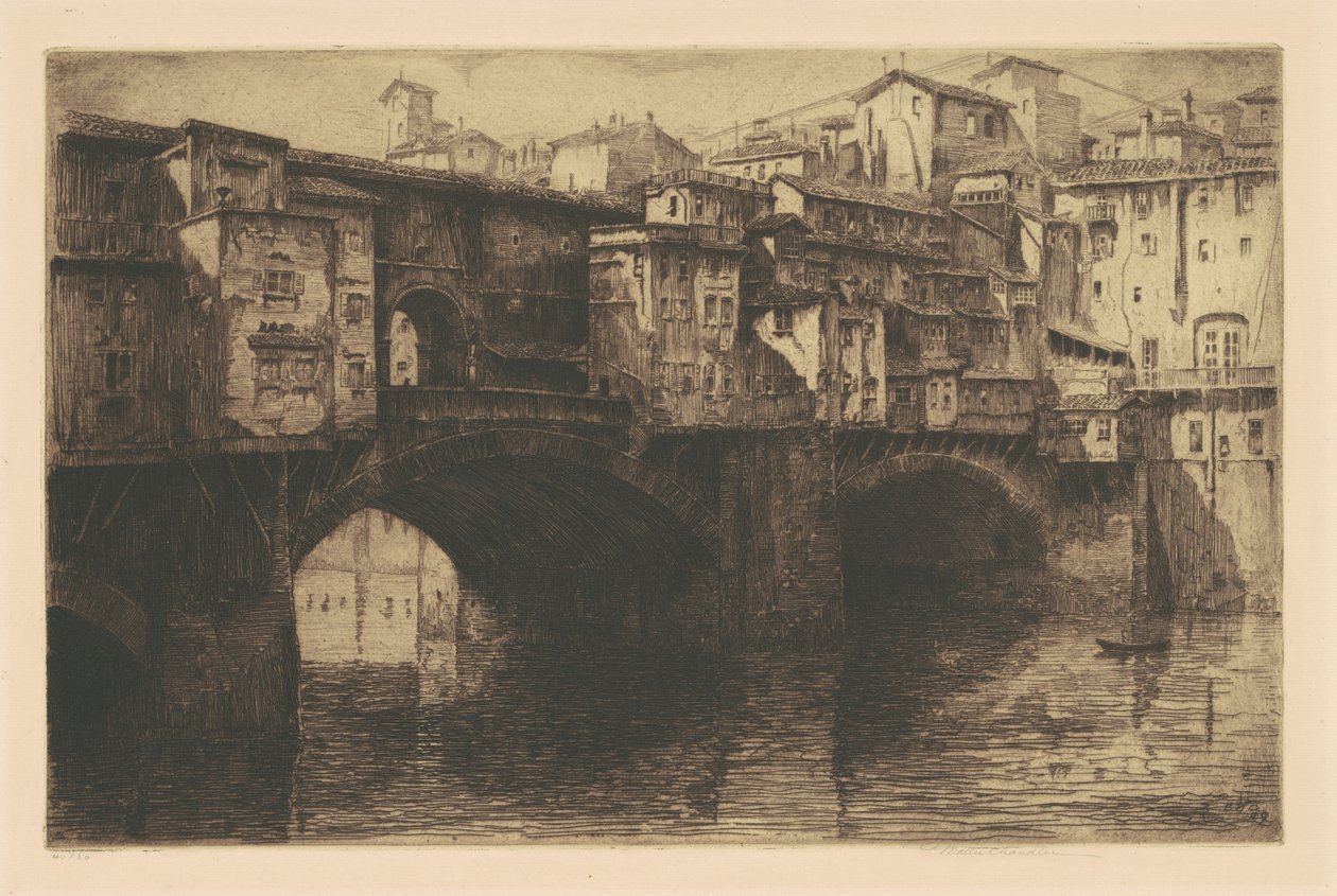 Ponte Vecchio, Florencja autorstwa George Walter Chandler