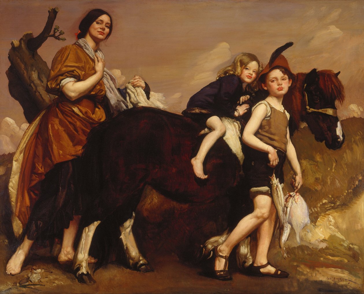 Wakacje w Essex autorstwa George Washington Lambert