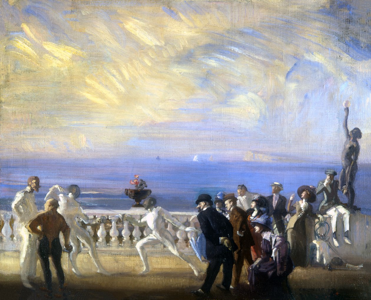 Mecz szermierczy autorstwa George Washington Lambert