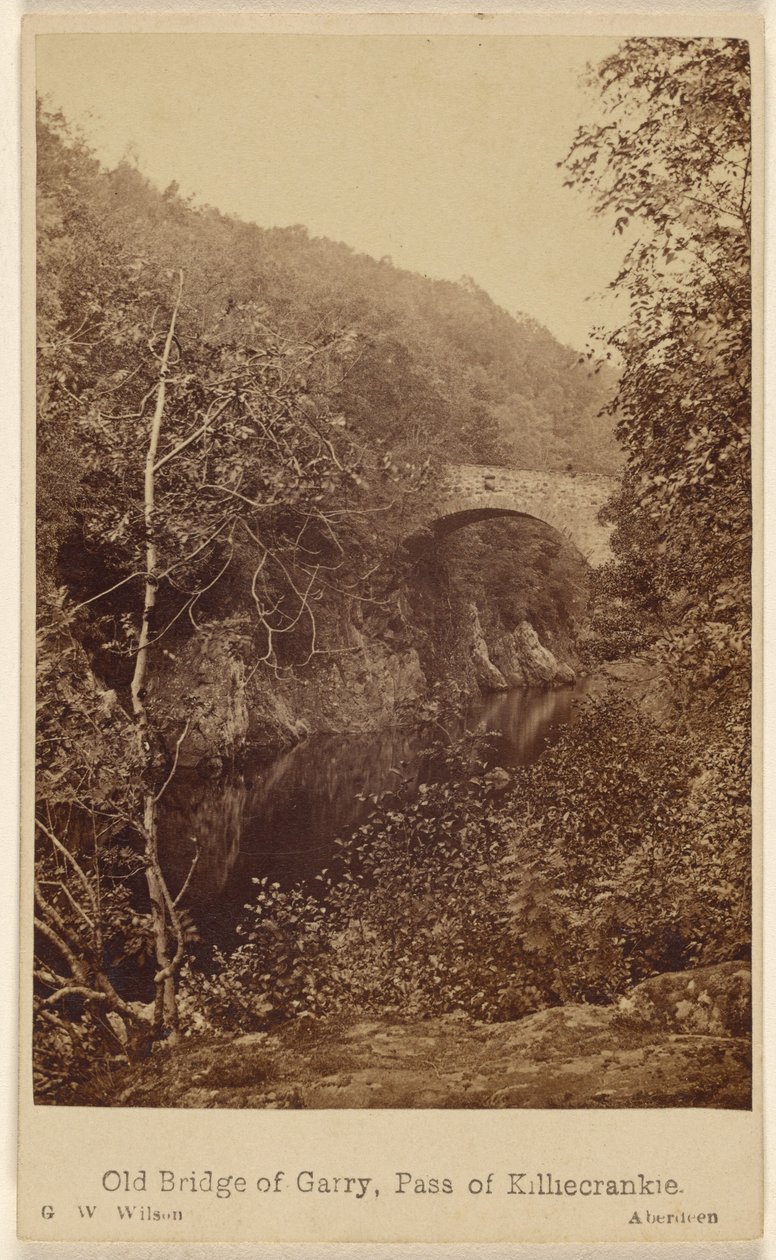 Stary Most Garry, Przełęcz Killiecrankie. autorstwa George Washington Wilson