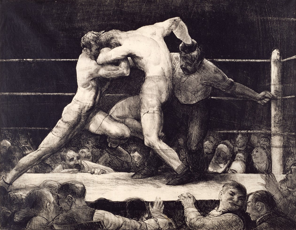 Jeleń u Sharkeya (litografia) autorstwa George Wesley Bellows