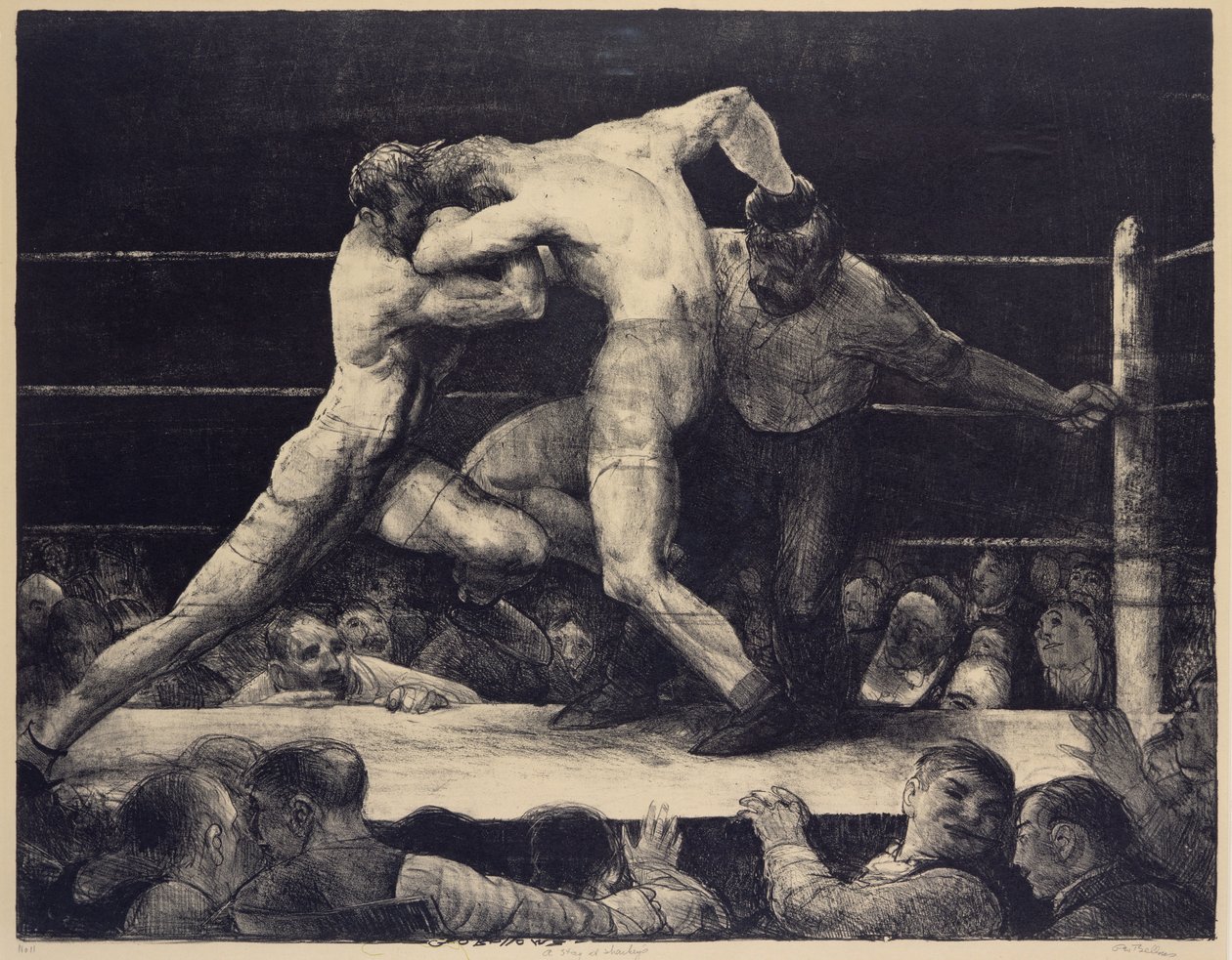 Jeleń u Sharkeya (litografia) autorstwa George Wesley Bellows