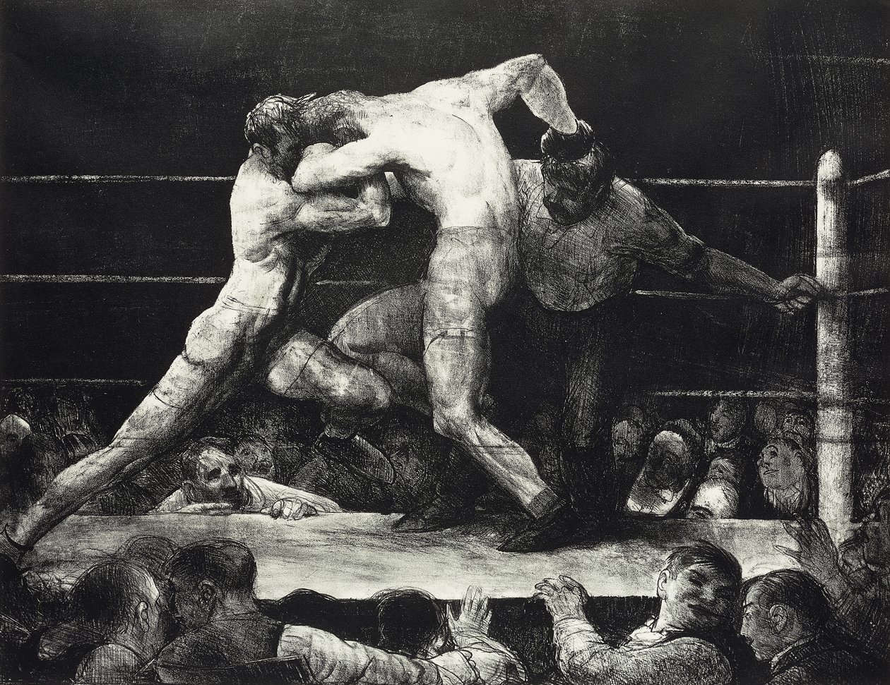 Jeleń u Sharkeya, 1947 autorstwa George Wesley Bellows