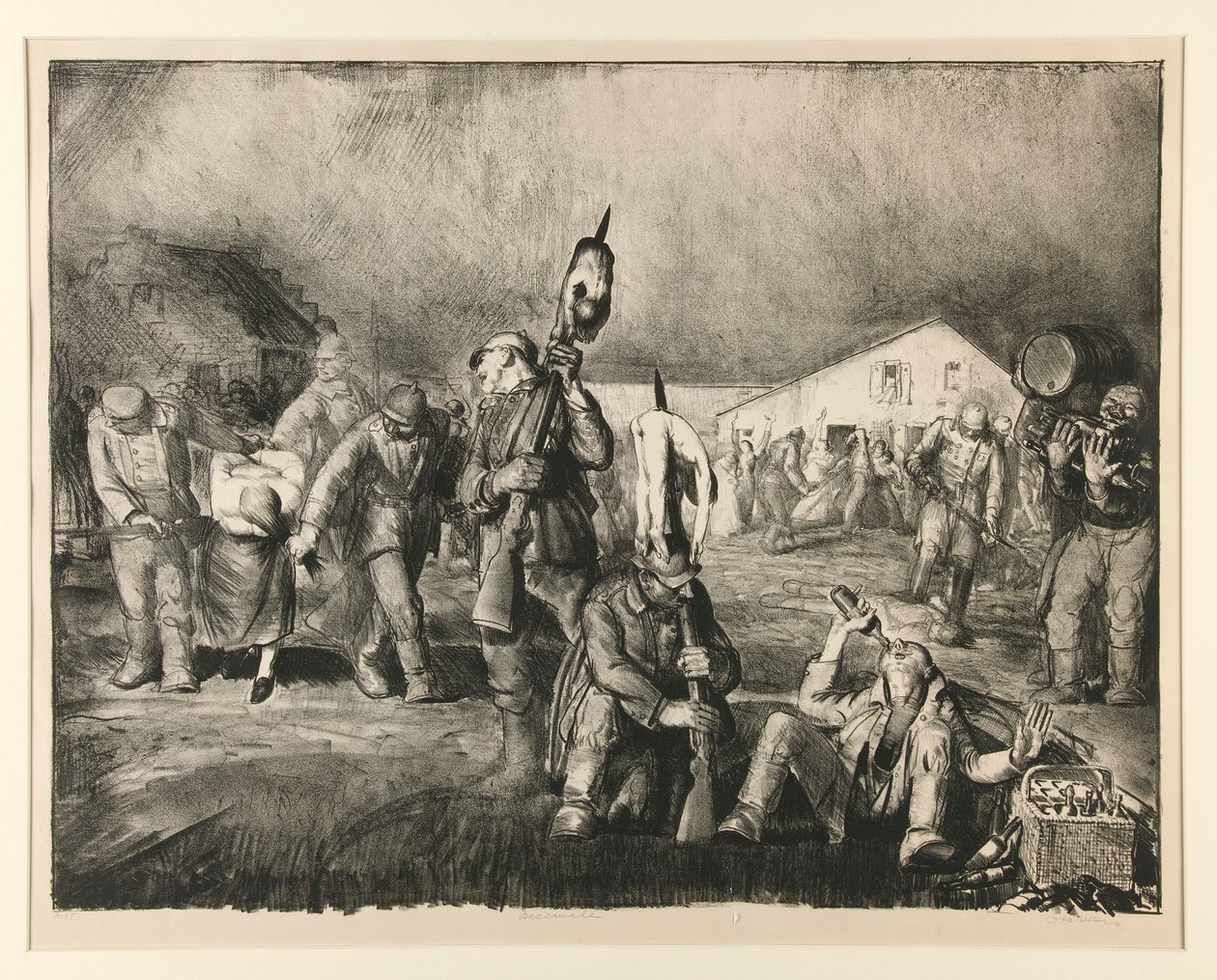 Bachana (pierwszy kamień) autorstwa George Wesley Bellows