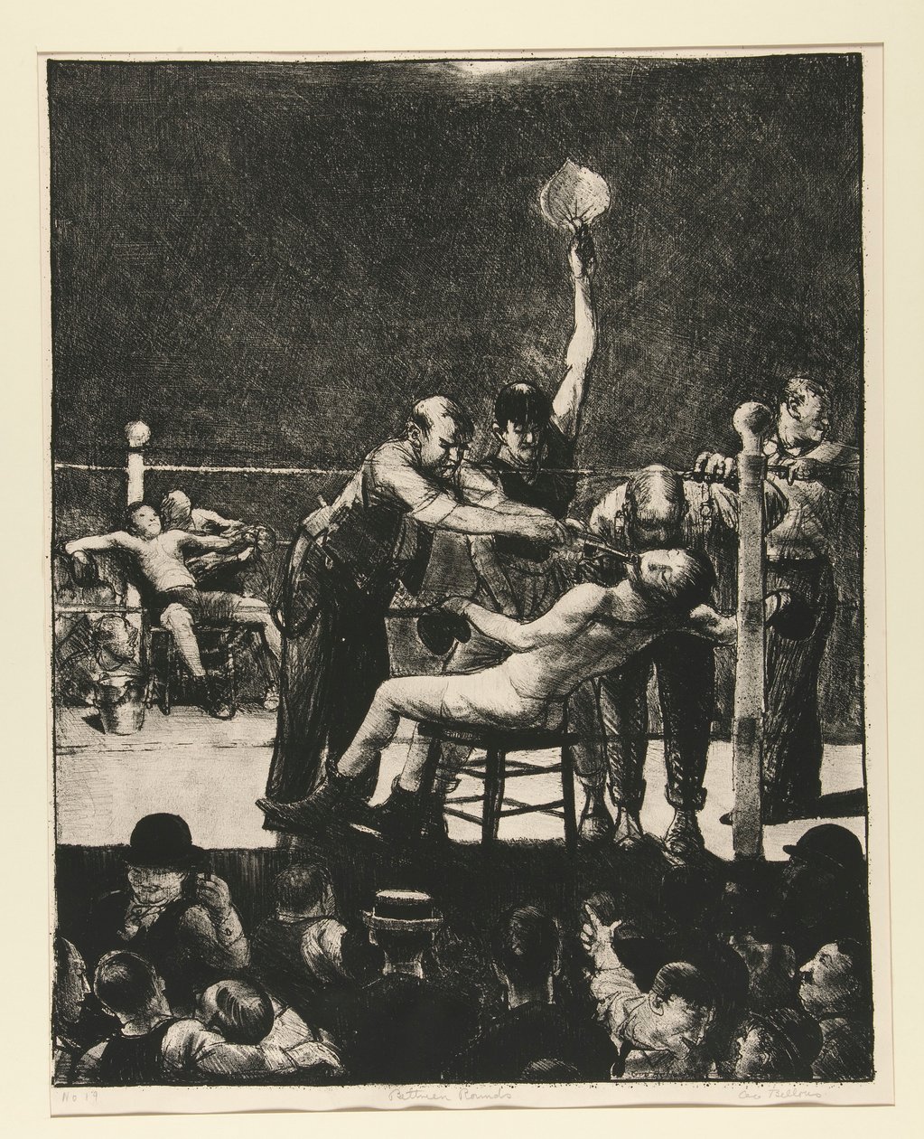 Między rundami nr 1 autorstwa George Wesley Bellows