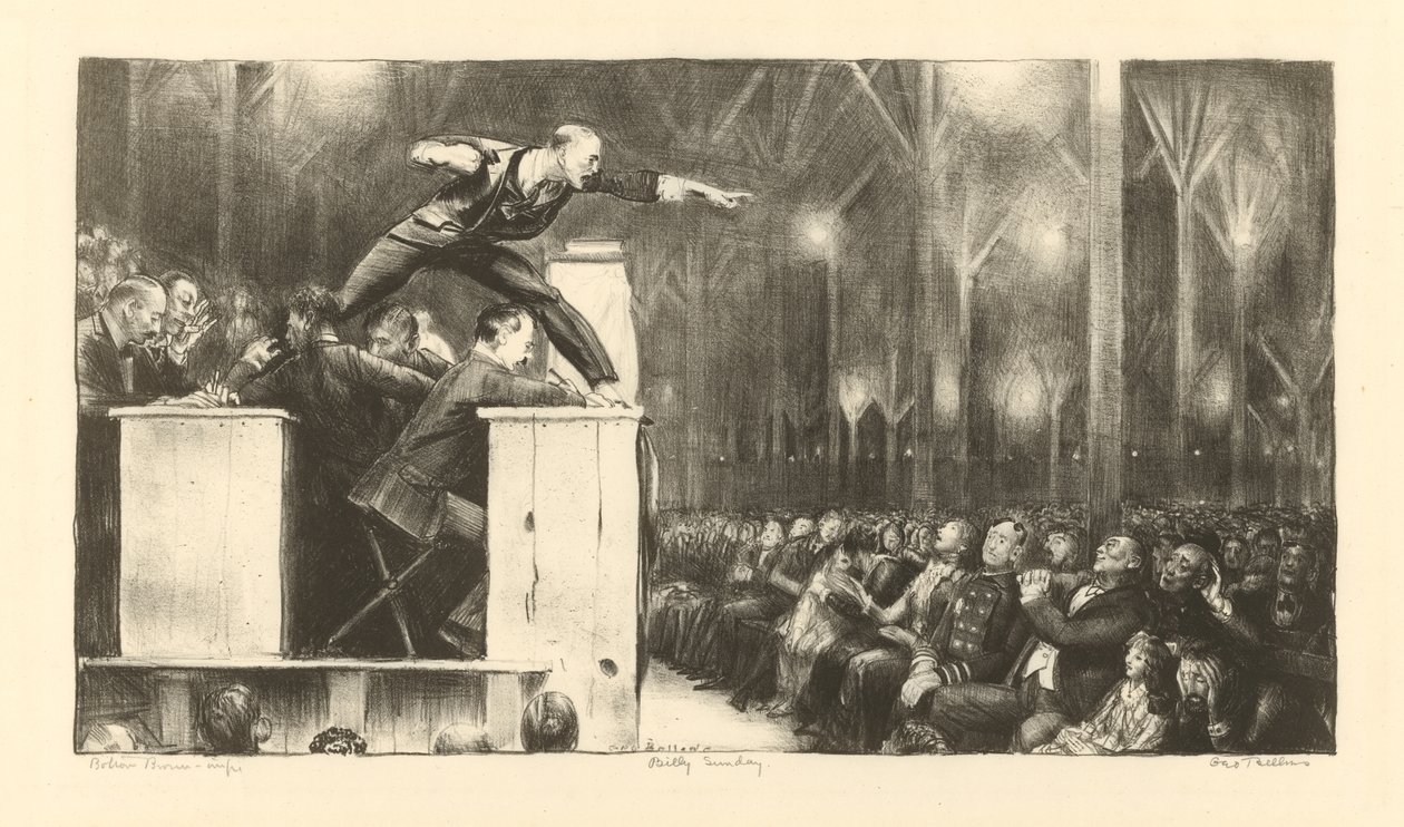 Billy Sunday autorstwa George Wesley Bellows