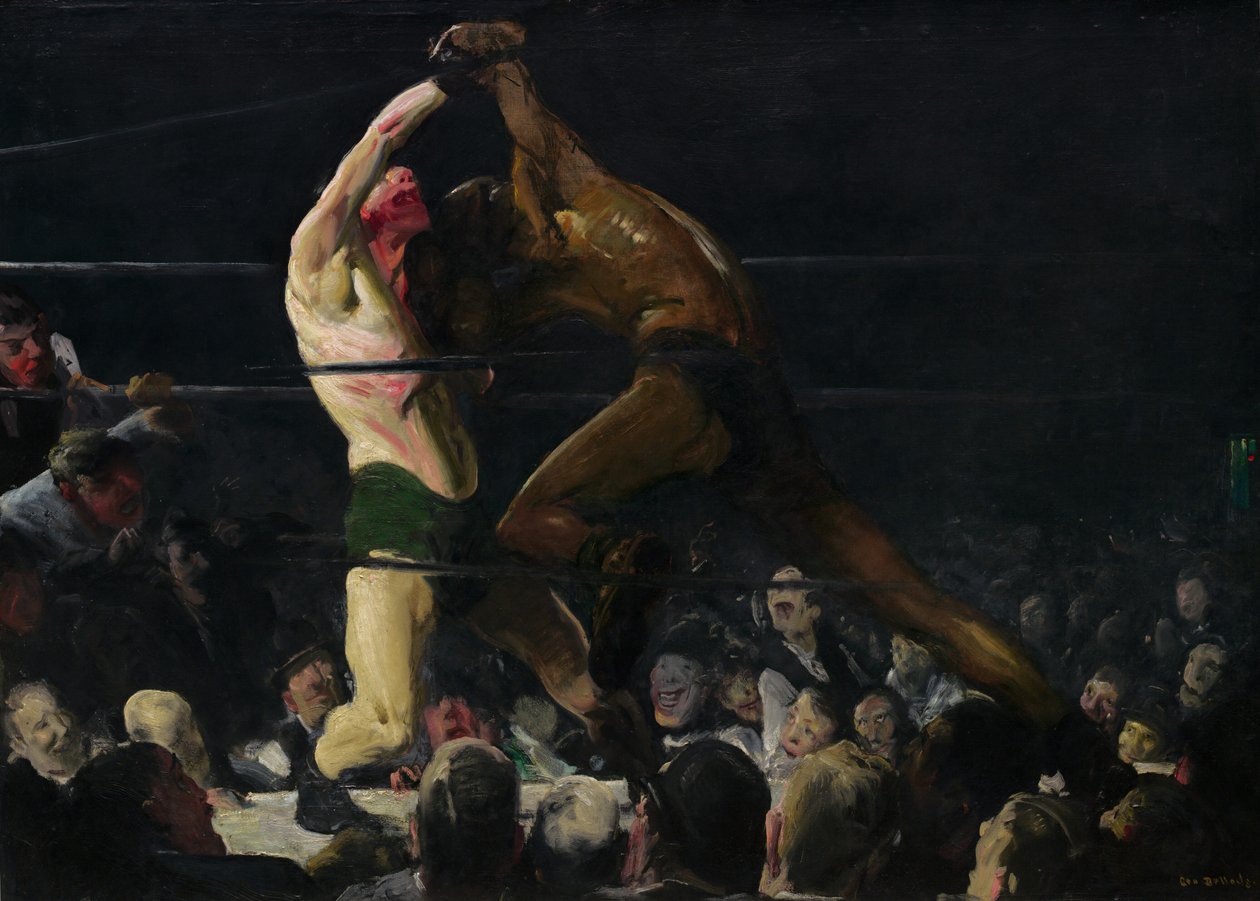Obaj członkowie tego klubu, 1909. autorstwa George Wesley Bellows