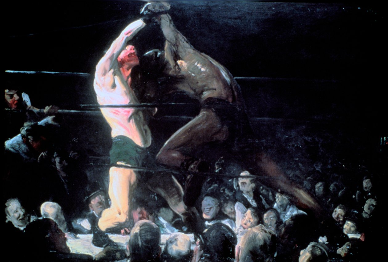 Obaj członkowie tego klubu, 1909 autorstwa George Wesley Bellows