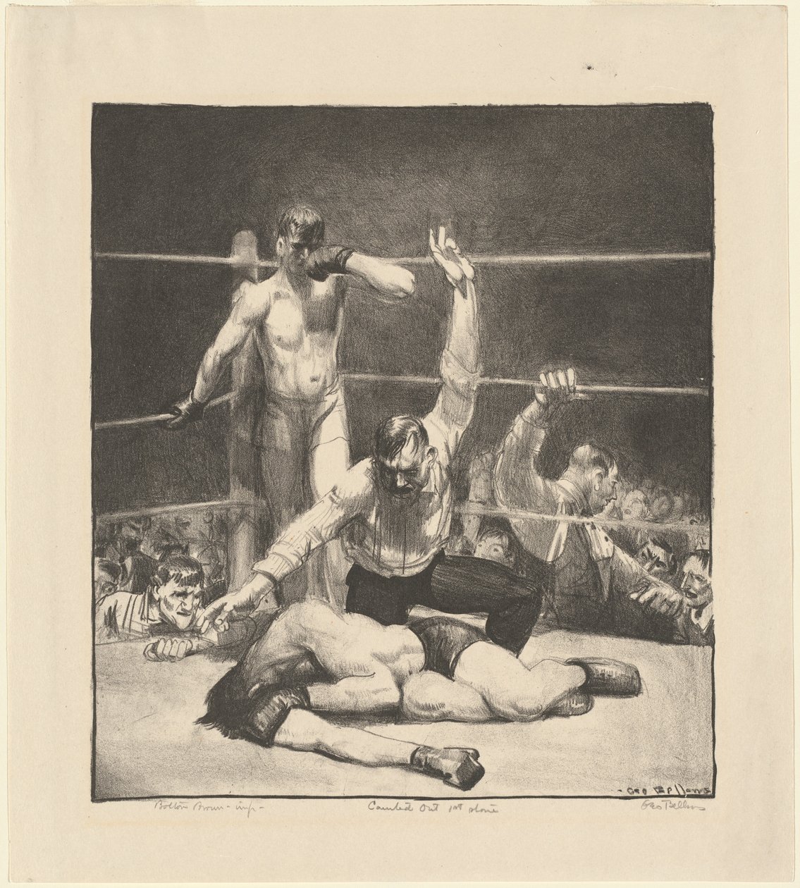 Wyliczono, pierwszy kamień, 1921. autorstwa George Wesley Bellows