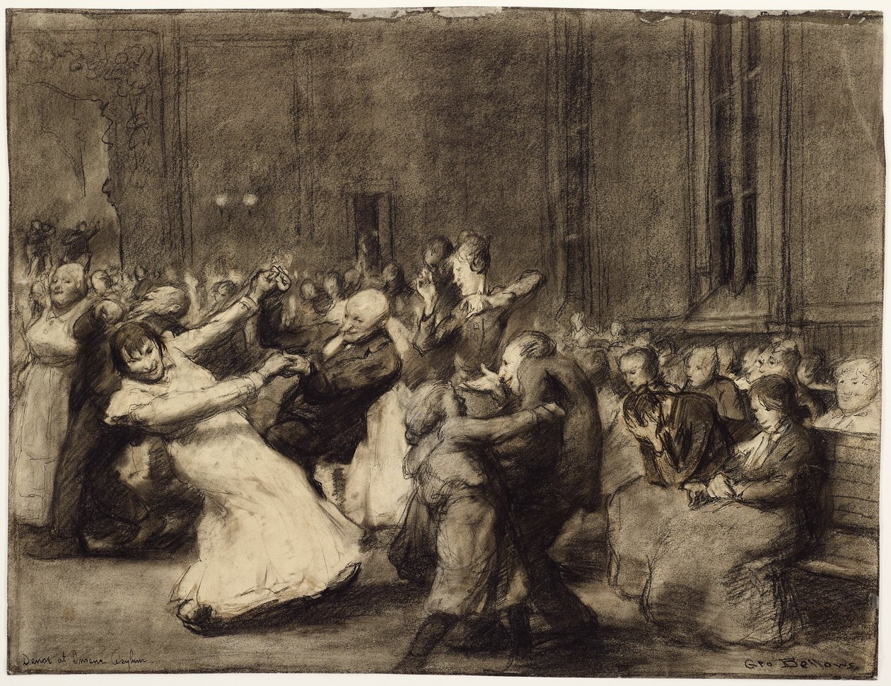 Taniec w Insane Asylum autorstwa George Wesley Bellows