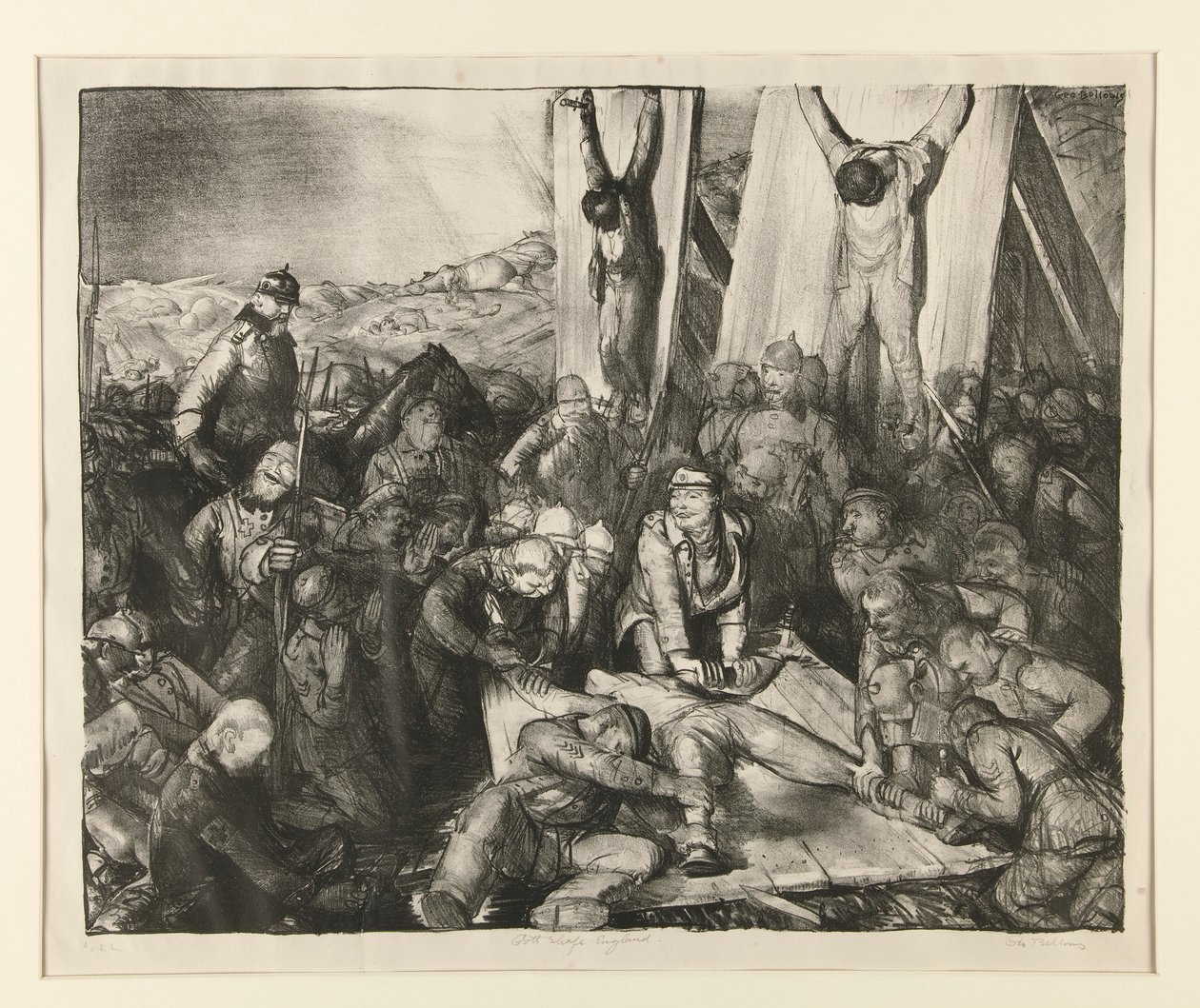 Bóg karze Anglie autorstwa George Wesley Bellows
