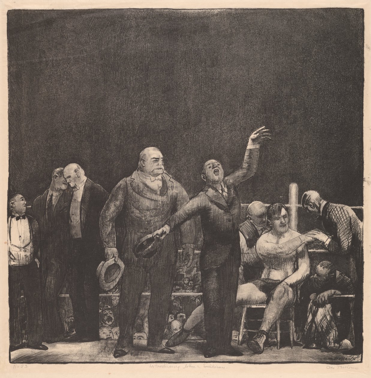 Przedstawienie Johna L. Sullivana autorstwa George Wesley Bellows